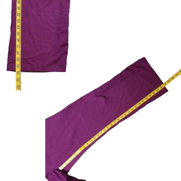 Grey’s Anatomy Scrub Pants 5-Pocket Style 4232 Purple Cabernet Size Large - Picture 7 of 9